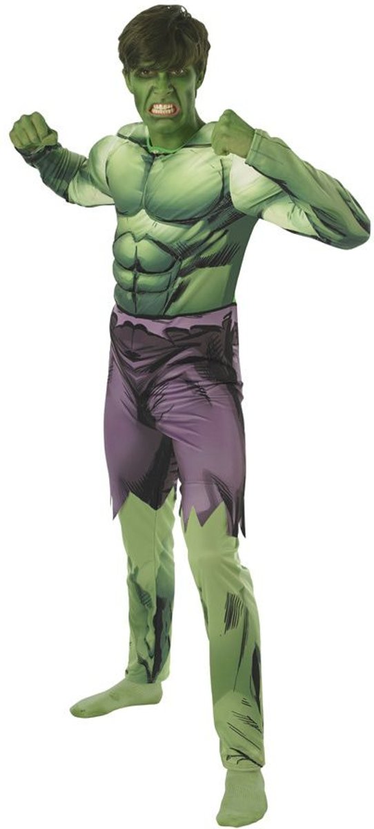 Hulk Kostuum | Opgefokte Spierbundel Hulk | Man | One size | Carnaval kostuum | Verkleedkleding